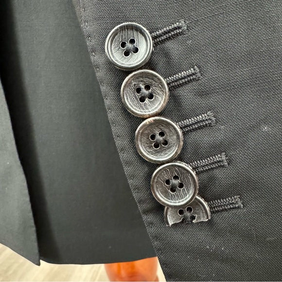 vintage gucci suit jacket blazer black 48IT/38 US wool mohair 2 button - Picture 5 of 14